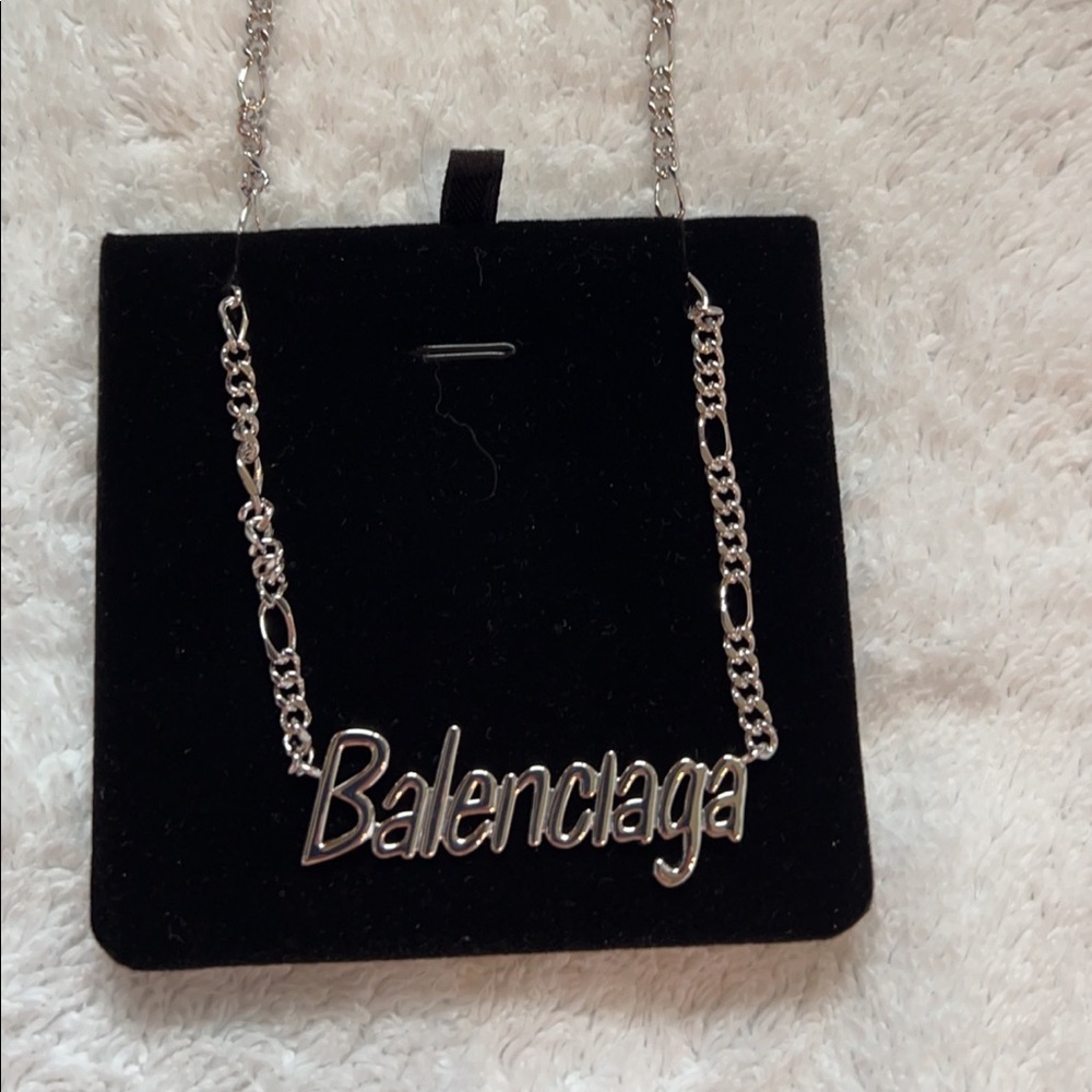 Balenciaga Typo Necklace